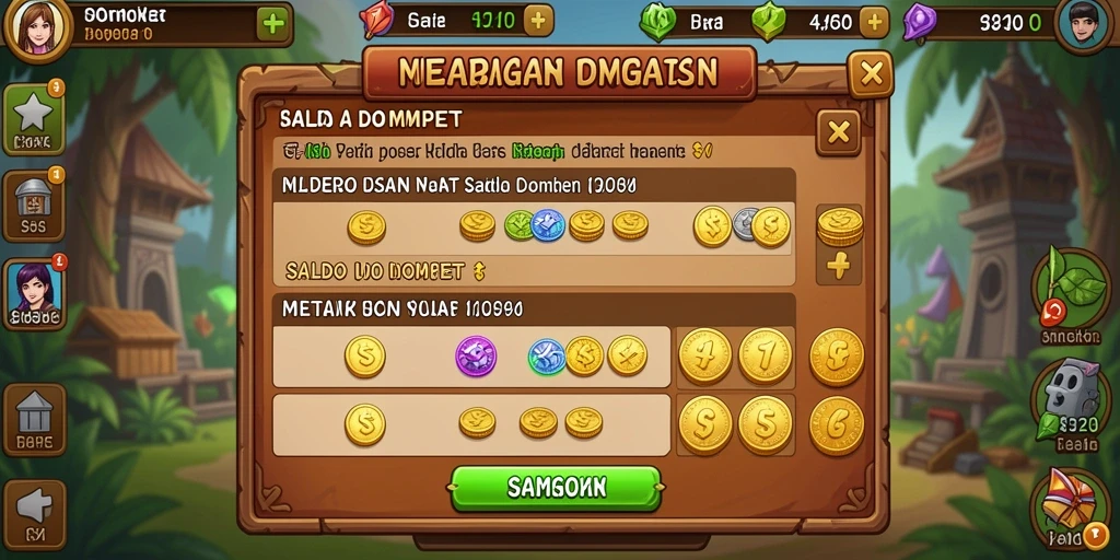 Screenshot menunjukkan karakter utama dalam pertempuran epik.