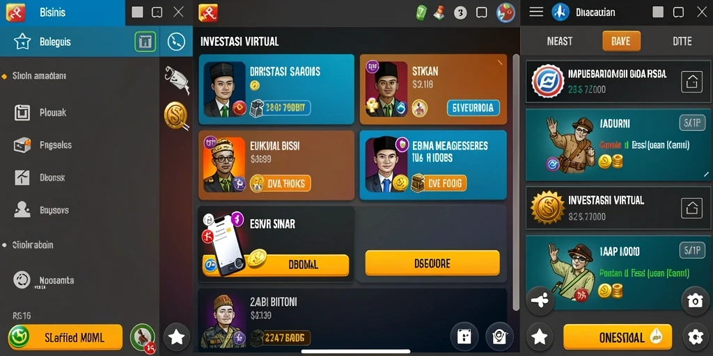 Tampilan menu utama yang menarik dan mudah dinavigasi.