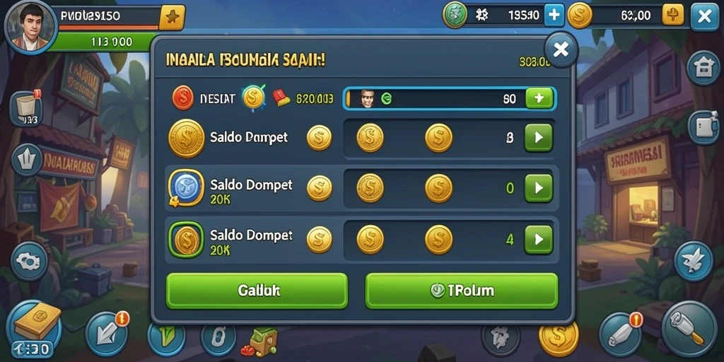 Tangkapan layar menunjukkan momen penuh aksi dalam permainan.