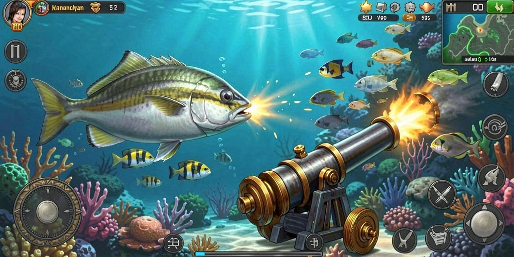 Tampilan awal game yang menarik dan penuh warna.