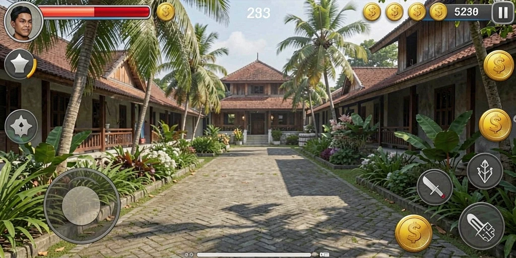 Tampilan utama game TIMNAS4D yang menarik dan penuh warna.