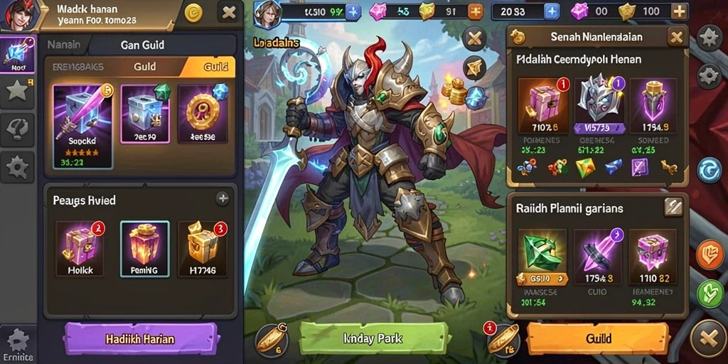 Screenshot menunjukkan berbagai pilihan permainan slot yang menarik.